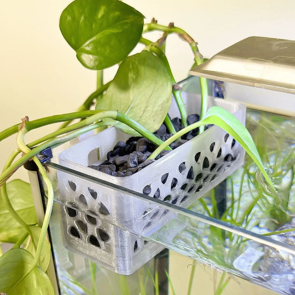 Over‑the‑Edge Aquarium Planter