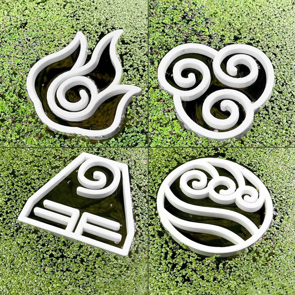Four Airbender Elements Fish Feeding Portal