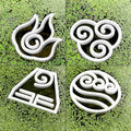 Four Airbender Elements Fish Feeding Portal
