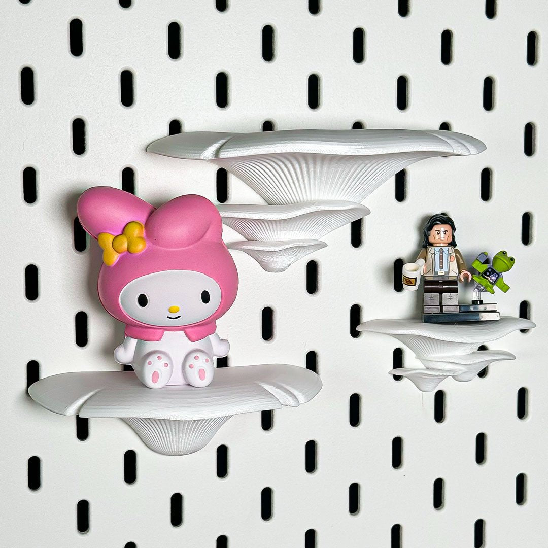 Whimsical Mushroom Shelves - IKEA Skadis