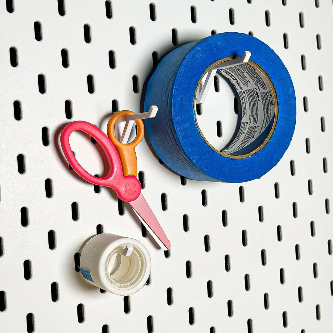 Ikea Skadis Hooks - Tape, Spool, Ribbon 3pk