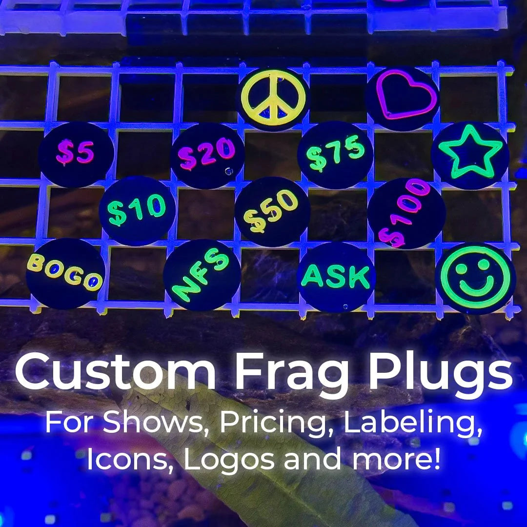 UV Reactive Frag Price Plugs