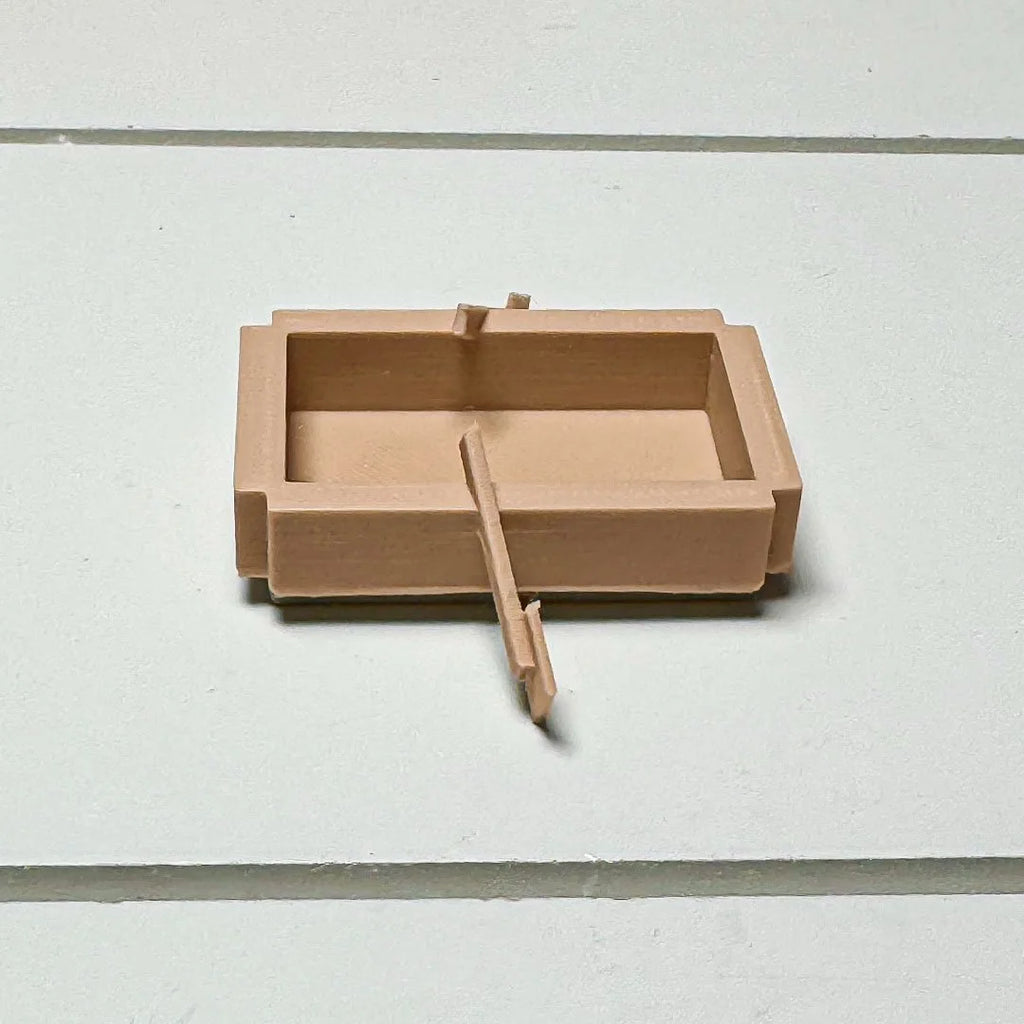 Wooden Boat Mining Floating Tank Decor