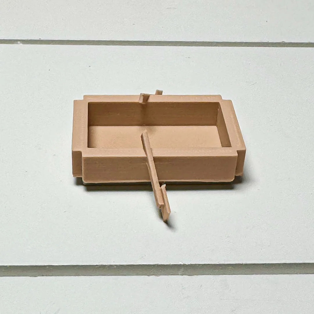 Wooden Boat Mining Floating Tank Decor