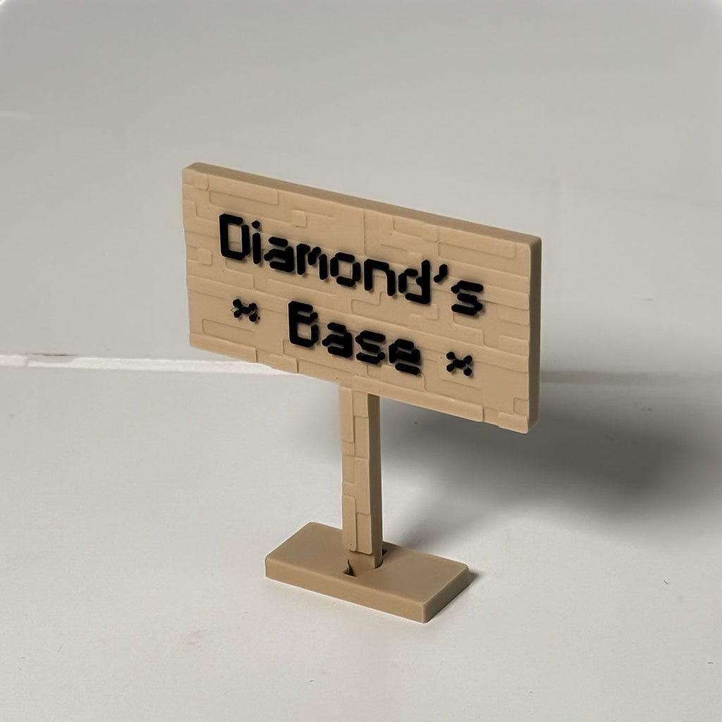 Personalized Wooden Block Mining Game Sign For Aquariums