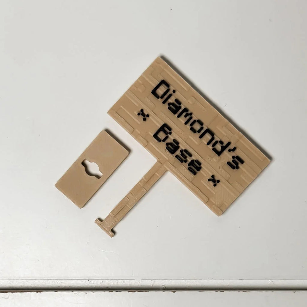 Personalized Wooden Block Mining Game Sign For Aquariums