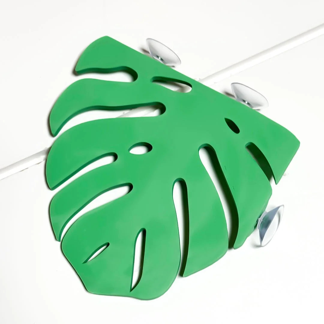 Monstera Leaf Corner Frog Perch