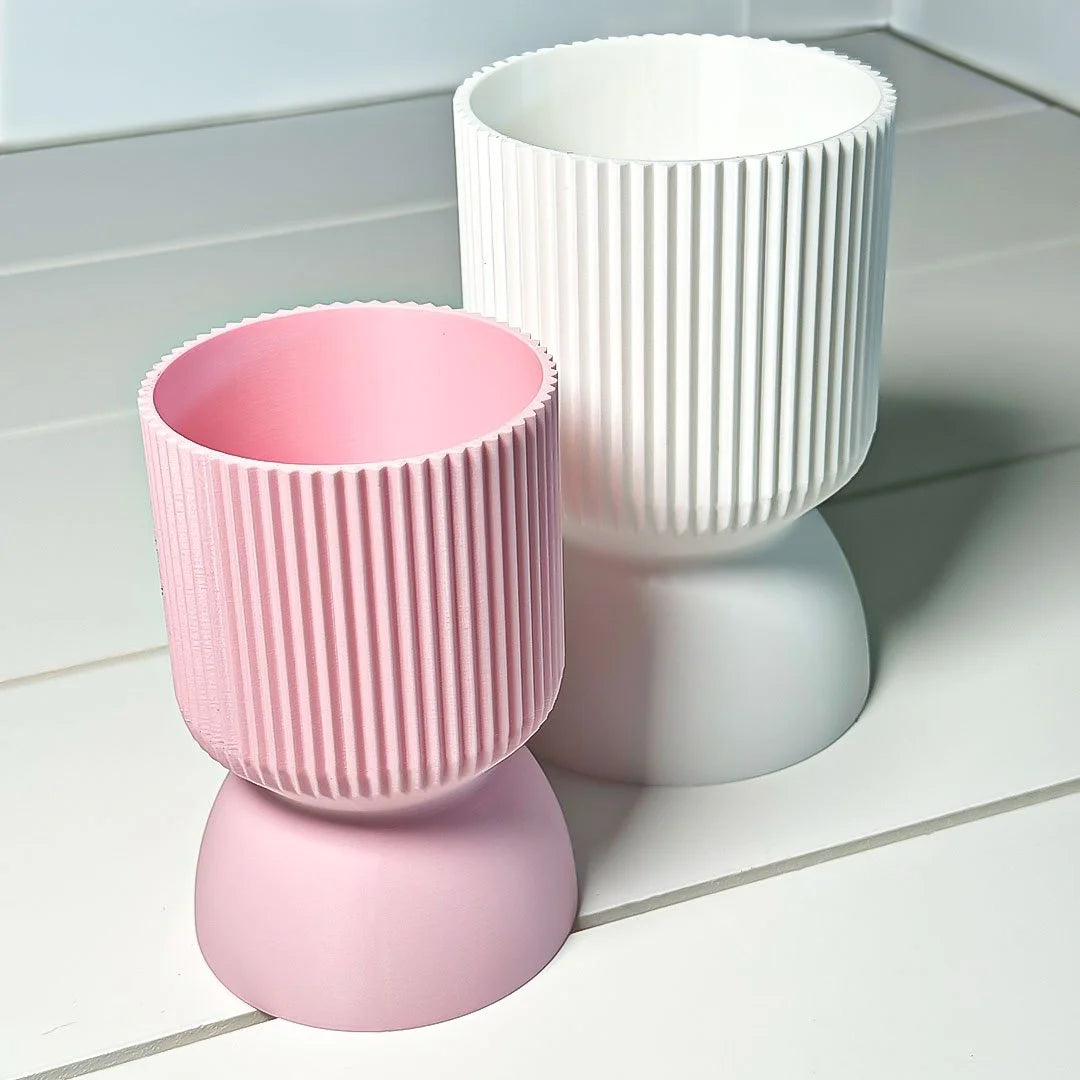 Ribbed Aesthetic Minimalist Planter