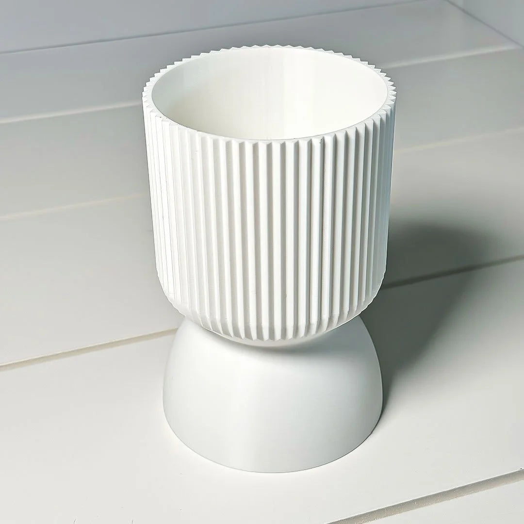 Ribbed Aesthetic Minimalist Planter