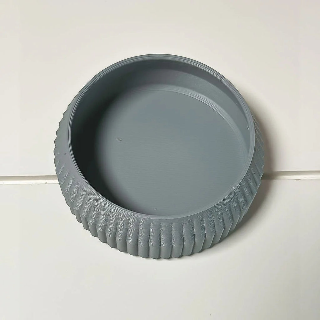Minimalist Ribbed Shallow Wide Planter