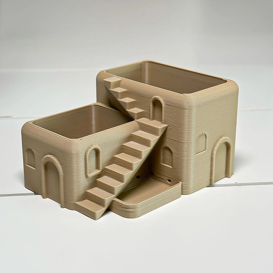 Mediterranean Arched Villa Stairs Planter with Drainage